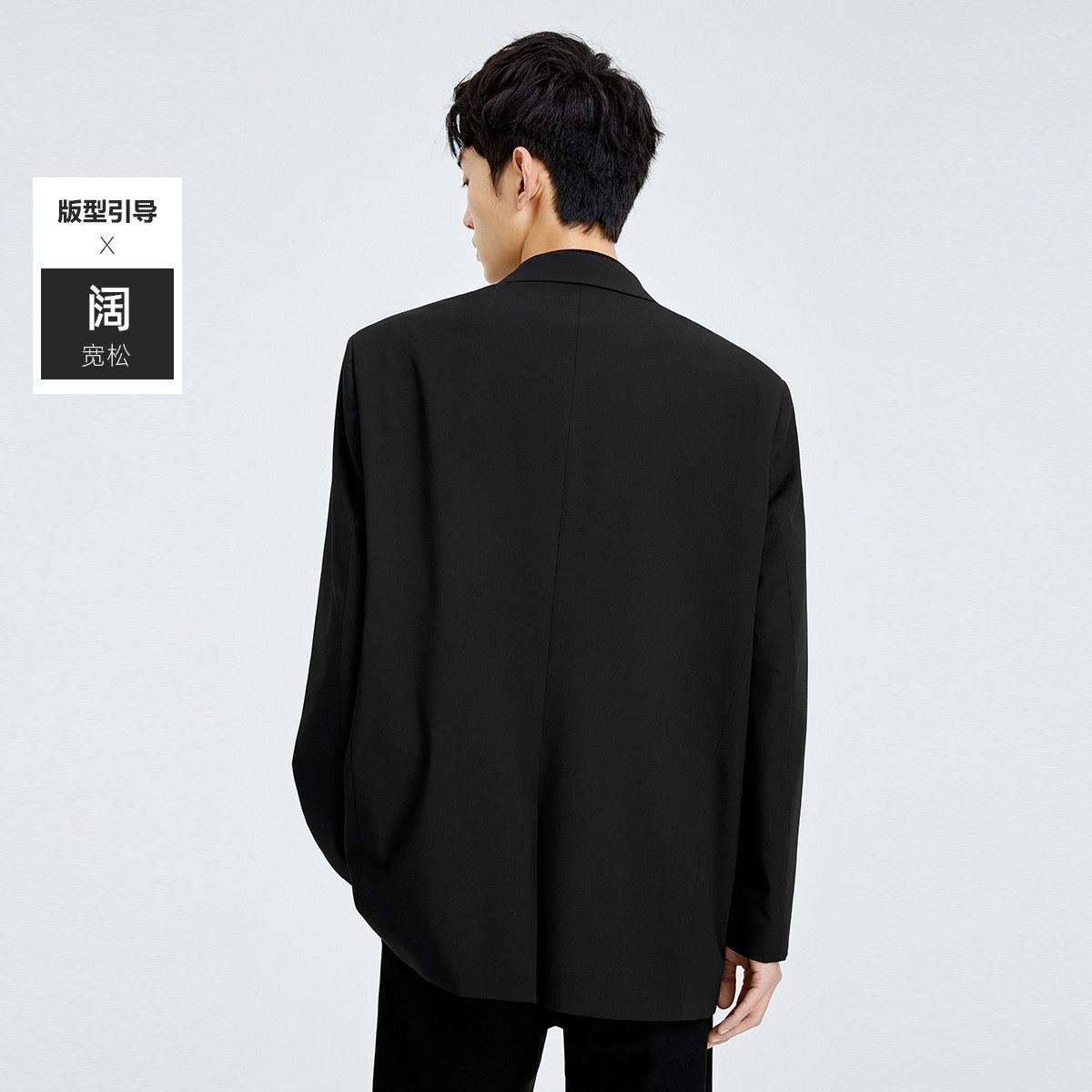 太平鸟宽松男2022春季新款反光西服 太平鸟男装休闲西服