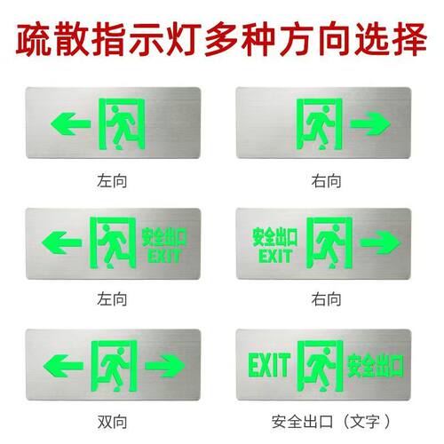 北大青鸟疏散安全出口指示牌应急照明灯 36V集中电源 方向标志灯 - 图3