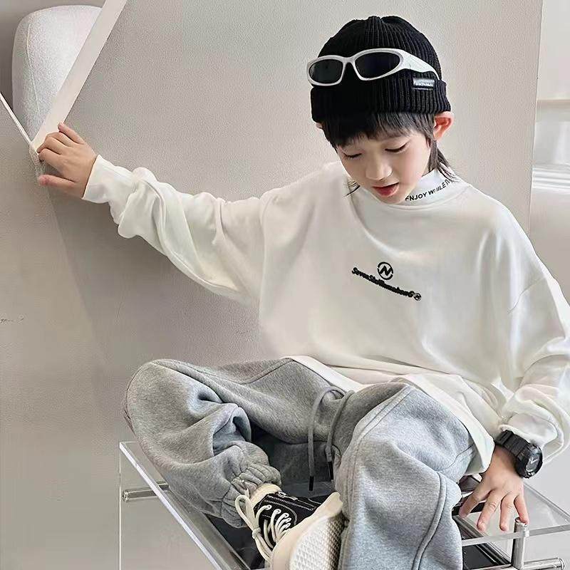 男童德绒打底衫帅气秋冬保暖中大童半高领上衣儿童炸街t恤内搭T潮,淘宝优惠券,粉丝福利购,淘宝优惠卷