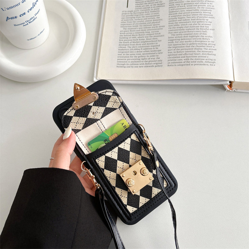 小众高级感零钱卡包适用OPPO reno12pro手机壳K12x学院风a58A72女款reno987654se斜挎挂绳A93A96防摔findx7软