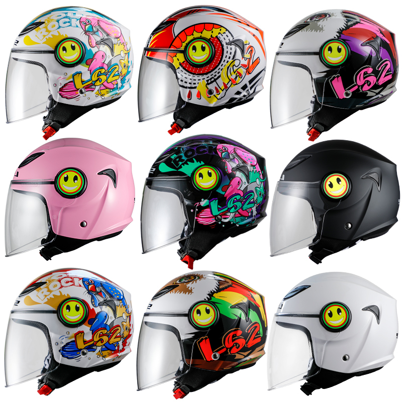 ls2儿童头盔女3C四季半盔夏季小男孩学生电动车摩托车可爱安全帽 - 图2