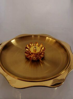 不锈钢大号油灯佛灯大容量金属酥油灯