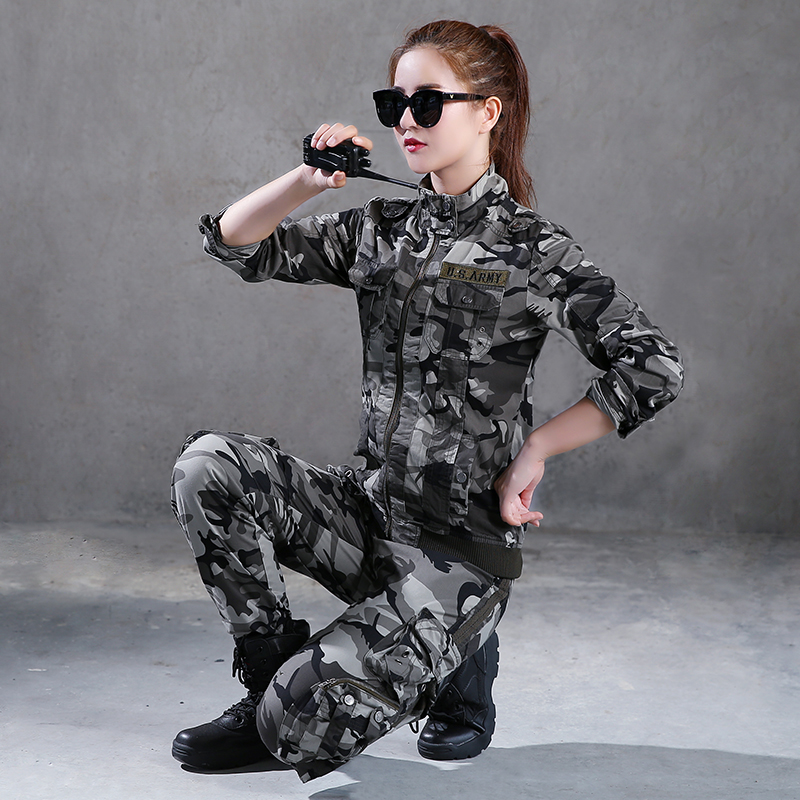 freeknight优鲨时代专卖店户外迷彩服套装男军训服作训服军迷登山服装军装工作服女耐磨秋季1