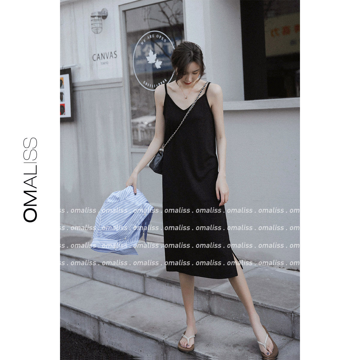 2023年法式赫本风连衣裙小打底裙子 omaliss服饰连衣裙