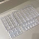 MELISSANINI Jewelry Storage Box 6|12|24 Grid Nail Art Jewelry Tool Packaging Flip Transparent Box
