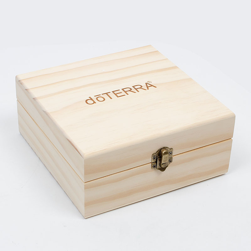 多特瑞doterra精油纯实木收纳木盒25格精油收纳盒木盒子存储箱-图0