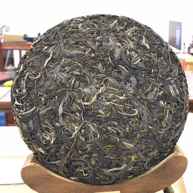 勐库冰岛古树普洱茶生茶春茶饼茶357克云南纯干仓老生茶茶饼-图0