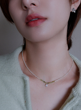 小彩珠925银扣色彩百搭项链