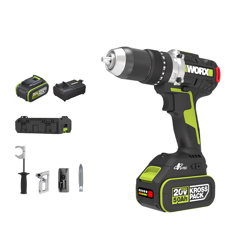 威克士150牛米无刷锂电充电冲击钻 worx威克士电钻