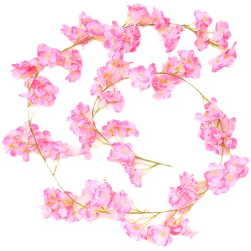 仿真樱花藤条假花吊篮空调暖气管道缠绕遮挡室内吊顶婚庆装饰藤蔓 - 图3