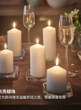 IKEA宜家费诺门无香型蜡烛柱