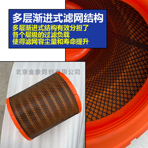 江淮货车汽车配件骏铃V6H330帅铃Q63康铃H5K2328空气滤器空滤芯格 - 图2