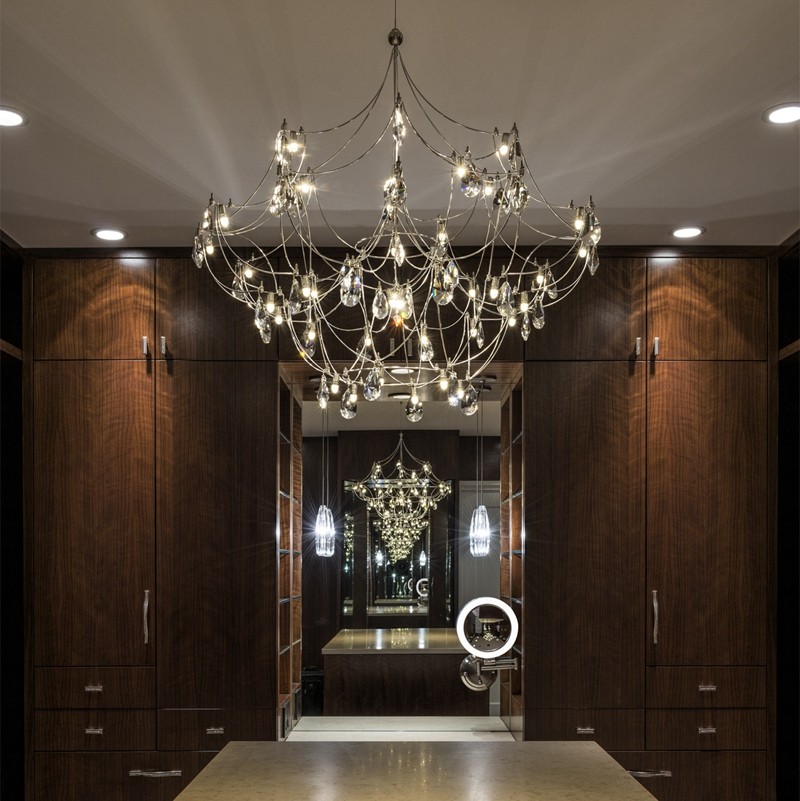 萤火虫水晶吊灯现代轻奢意式别墅客厅吊灯创意个性复式公寓led灯,淘宝优惠券,粉丝福利购,淘宝优惠卷