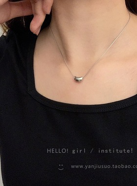幸运豆豆项链女ins小众设计相思豆锁骨链简约个性百搭小豌豆颈链