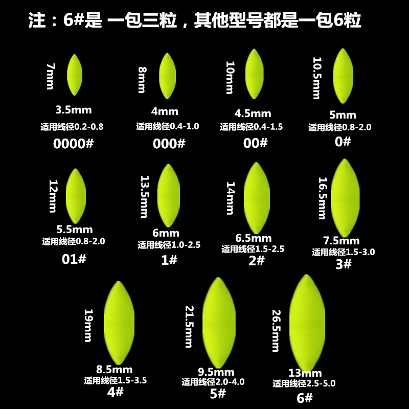 正品阿酷精工荧光绿流线型圆柱形橄榄七星漂鱼漂传统钓鱼浮漂浮子-图0