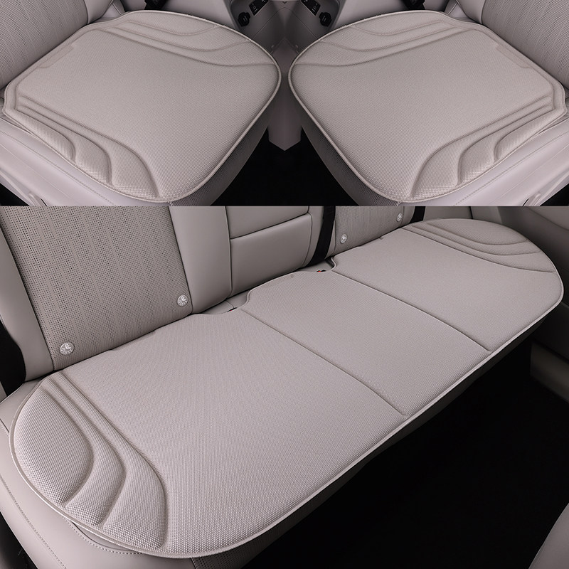 海藻纤维超薄乳胶汽车坐垫三件套四季通用防滑男女透气汽车座椅垫