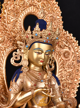 象瑞阁纯铜鎏金保平安