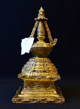 尊胜藏传菩提塔尼泊尔手工