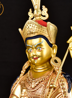 保平安莲花生大士7寸摆件