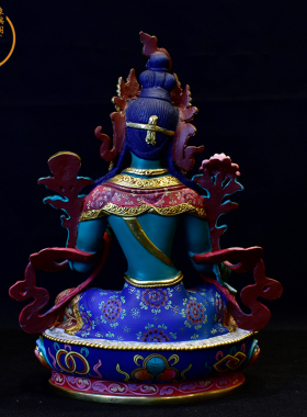 绿度母彩绘密宗保平安尼泊尔手工