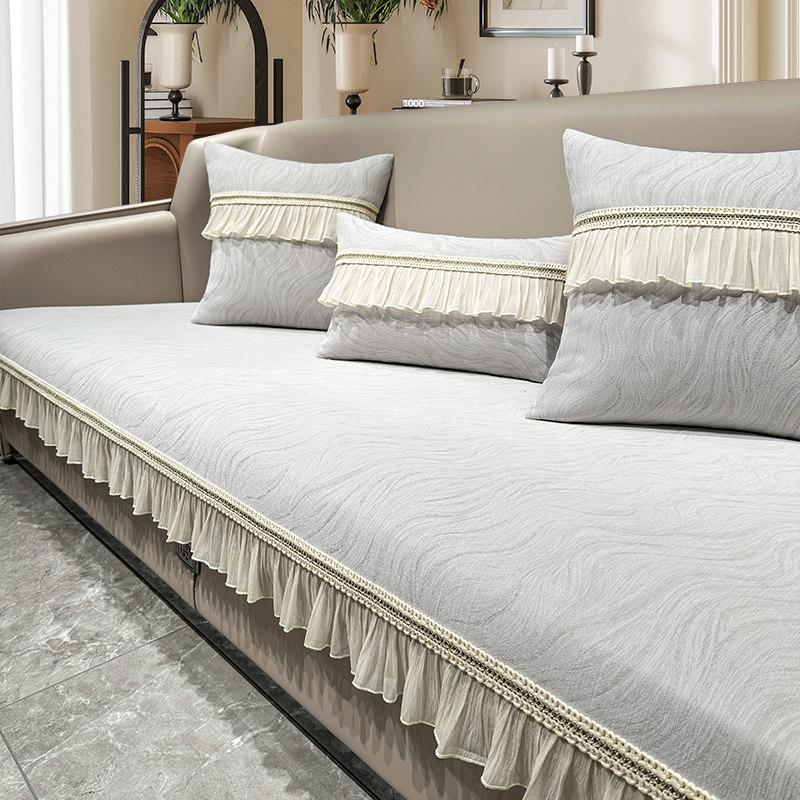 雪尼尔沙发垫四季通用法式北欧简约轻奢防滑欧式高档坐垫套罩定制,淘宝优惠券,粉丝福利购,淘宝优惠卷