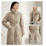 の 95 White Goose Velvet Fluffy 750 Series Long Down Jacket