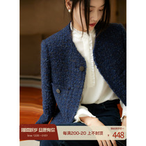 (Fanfan Referral) Thousand Madeleine series Add a new high-set version of the medieval wind wool small fragrant short coat