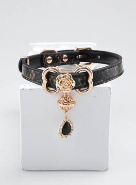 Aura Collar轻奢真皮choker项圈亚文化辣妹风情侣狗骨头锁骨链