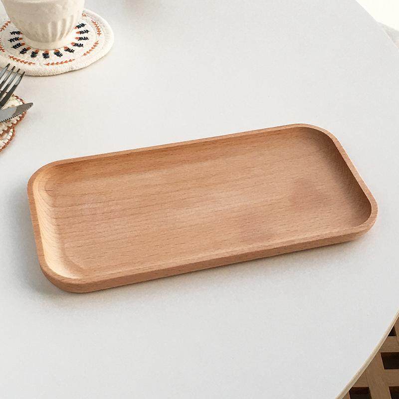 Annie Garden  简约榉木实木托盘圆形椭形餐厅家用小食甜品水果盘,淘宝优惠券,粉丝福利购,淘宝优惠卷