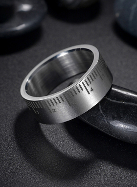 单身男生戒指钛钢高级