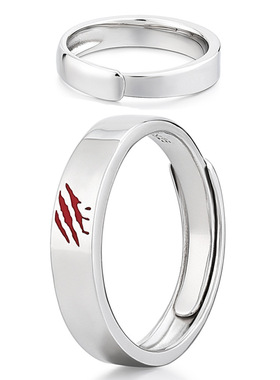 小众设计虎爪痕迹男士日韩戒指女