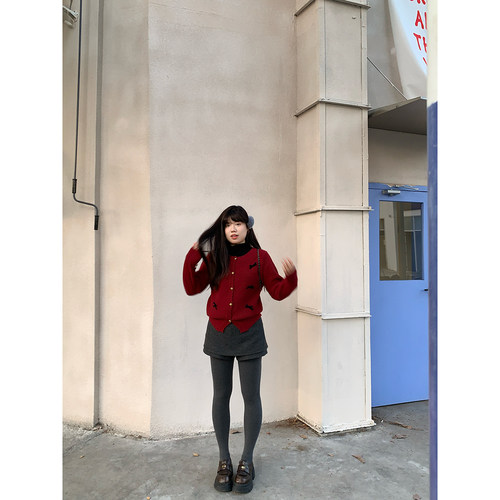 米米子微胖大码胖mm“南韩腿精”小香风百搭灰色毛呢裙裤短裙秋冬 - 图3