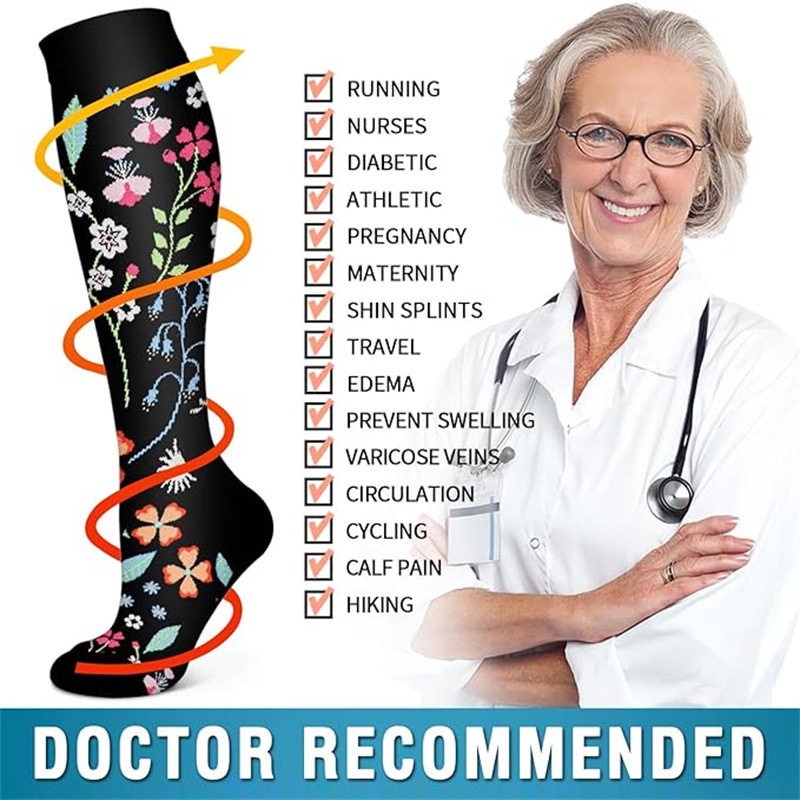 新款跨境压力袜组合6件套装 亚马逊运动长筒袜瑜伽袜压缩袜小腿袜,淘宝优惠券,粉丝福利购,淘宝优惠卷