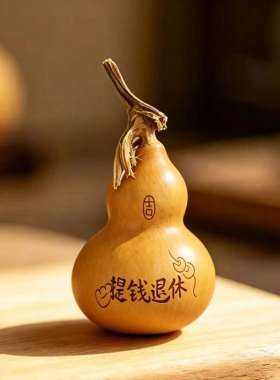 雕刻烙画天然葫芦摆件文玩创意挂件手把桌面手工招财可爱解压