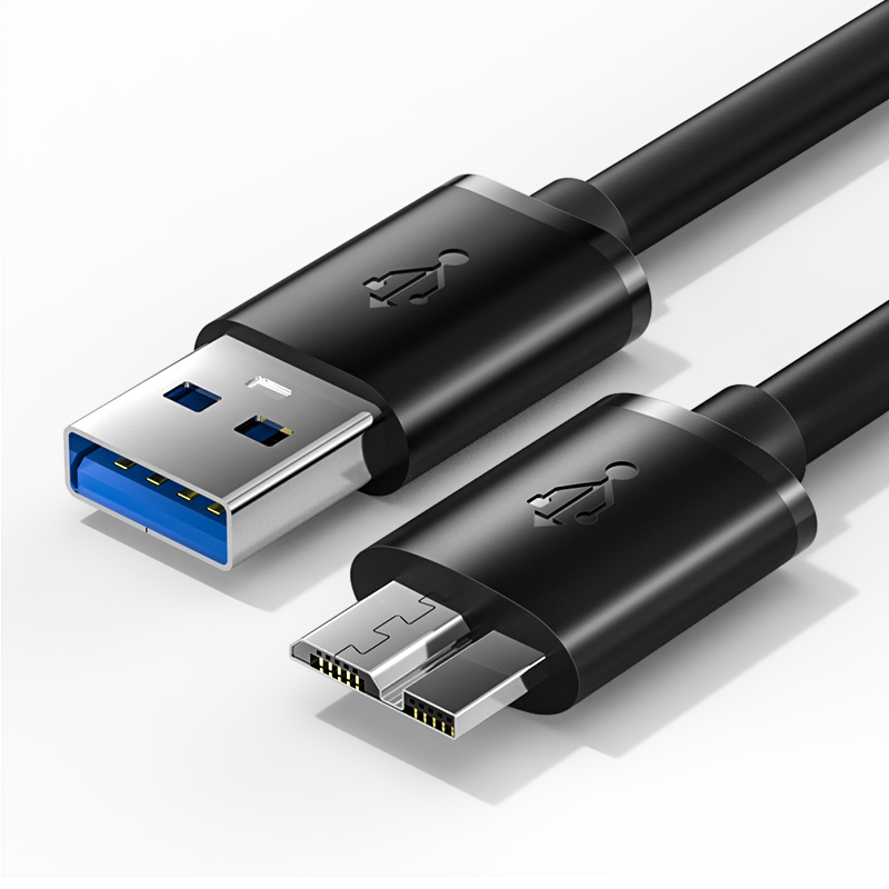 USB3.0移动硬盘数据线连接笔记本电脑硬盘延长线适用于note3/S5充电器线西部数据wd东芝希捷seagate硬盘 - 图0