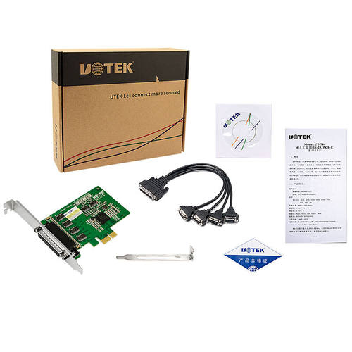 宇泰UT-784PCI-E串口卡DB9针COM口扩展转RS232转换卡电脑主板主机 - 图3