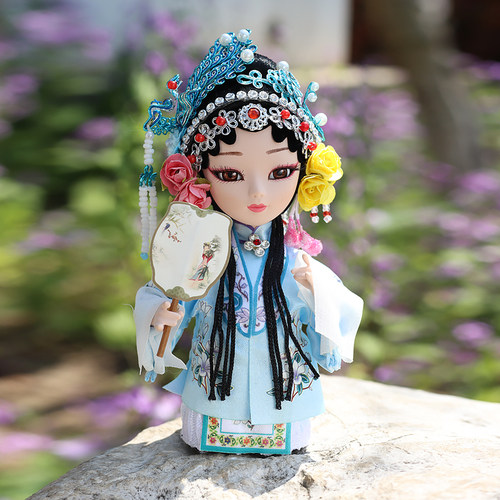千寻有礼昆曲娃娃戏曲绢人创意人偶手办桌面摆件中国风生日礼物女 - 图0