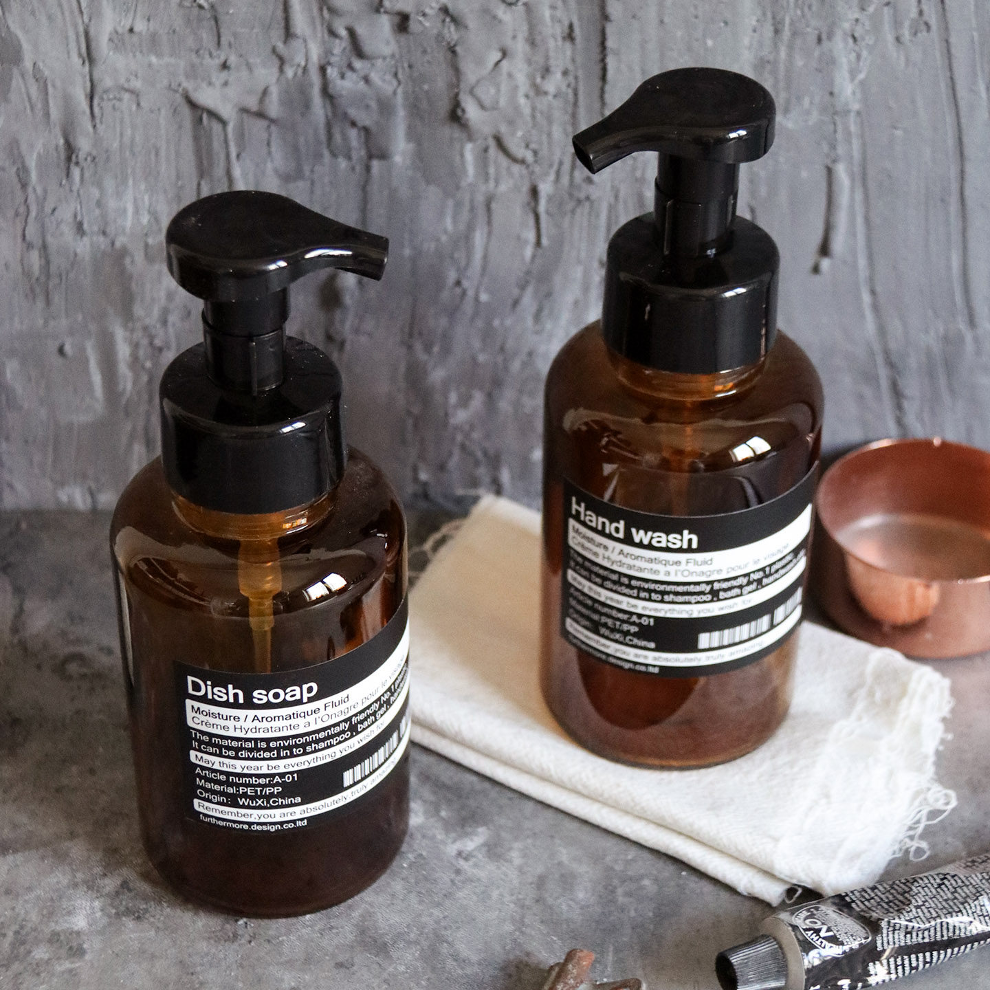 ins北欧风玻璃慕斯起泡瓶 洗手液洗洁精发泡按压分装瓶打泡器,淘宝优惠券,粉丝福利购,淘宝优惠卷