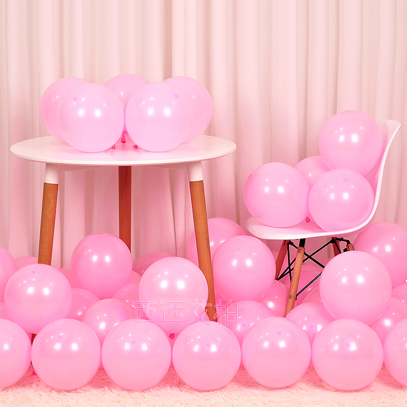加厚哑光气球结婚彩色汽球幼儿园教室圣诞节场景生日布置开业庆典 - 图1