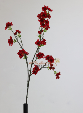 仿真樱花橘红白粉色单支海棠雪梨花婚庆摄影家居设计师假花材道具