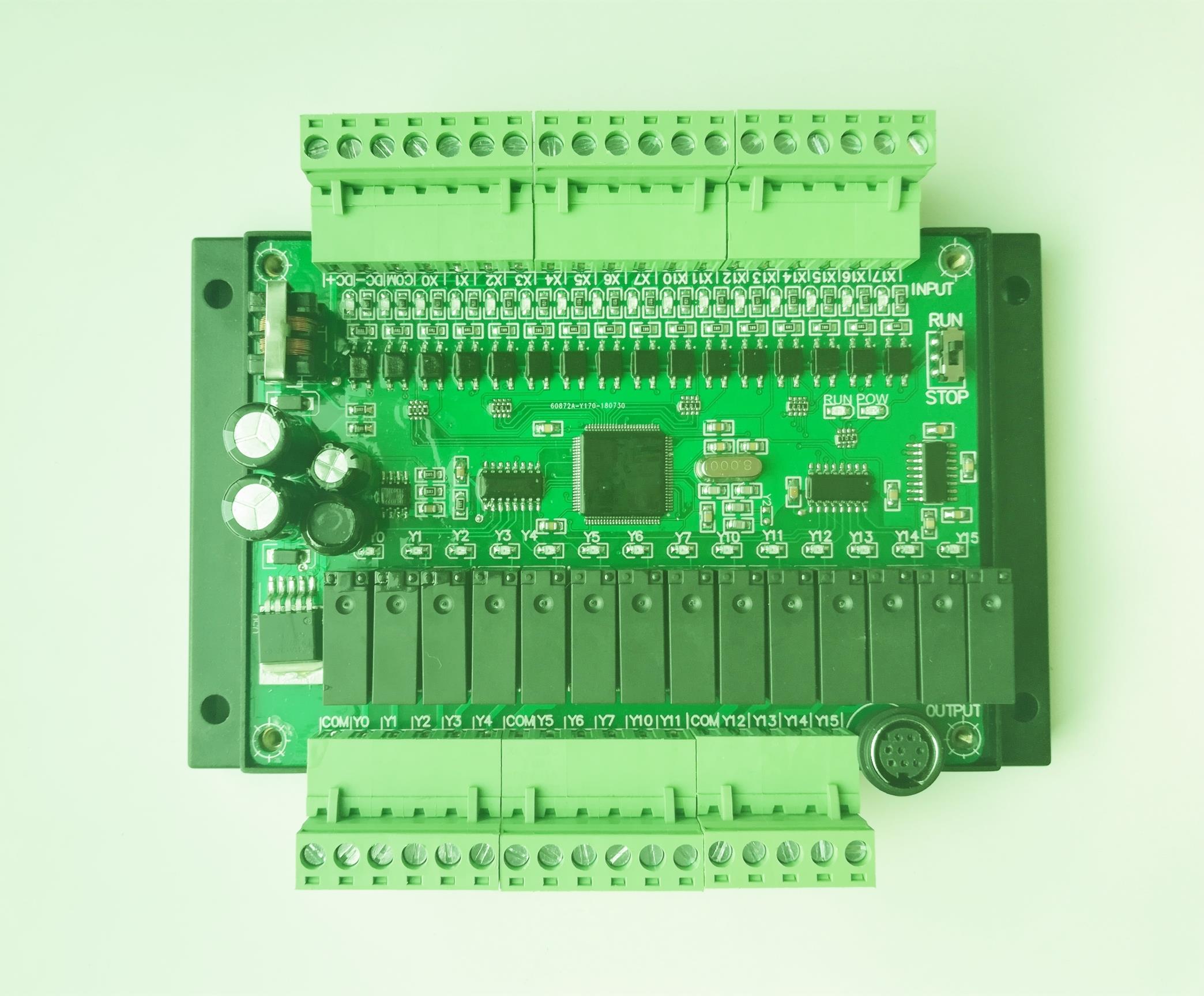 加强版国产PLC工控板兼容FX3U-30MR32MT可编程控制器高速脉冲 - 图0