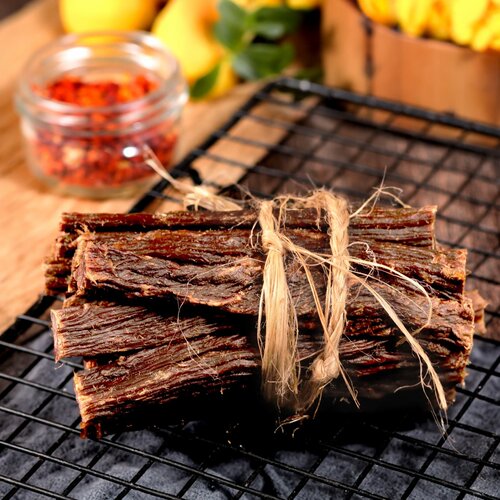 钱毅牛肉干20年品质内蒙特产孕妇小孩零食品代餐全干超干五香牛肉 - 图2