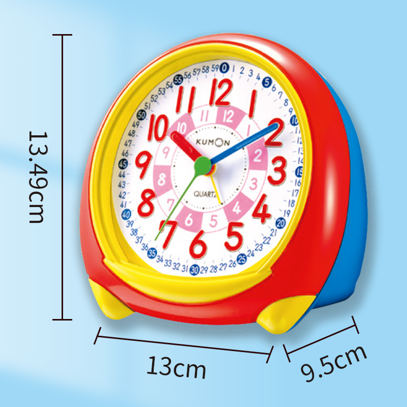 【上新】日本KUMON公文式静音认知闹钟室内挂钟学习钟表儿童教具 - 图2