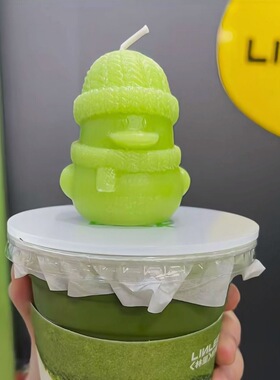林里柠檬茶香薰蜡烛小黄鸭小鸭子香薰蜡烛杯垫周边