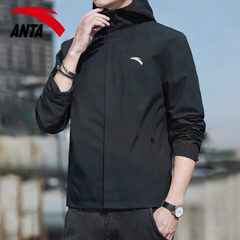 安踏外套男学生百搭冬季新款连帽衣滑面纯色外防泼水防风夹克男,淘宝优惠券,粉丝福利购,淘宝优惠卷