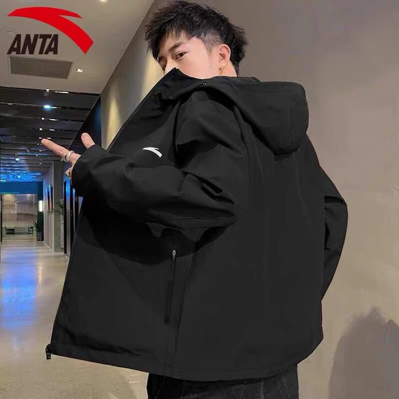 安踏外套男学生百搭冬季新款连帽衣滑面纯色外防泼水防风夹克男,淘宝优惠券,粉丝福利购,淘宝优惠卷