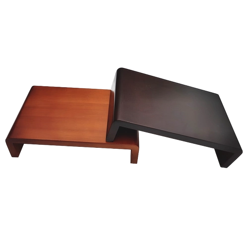 Дисплей с твердым древесиной Увеличение электроэнергии на полке компьютера.