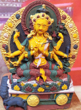 壤巴拉 具光F母手工彩绘擦擦 非遗文化 精美礼盒装 包邮