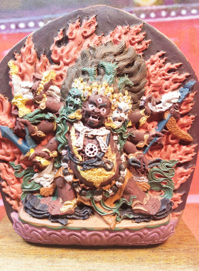 壤巴拉 时轮金刚手工彩绘擦擦 非遗文化 精美礼盒装 包邮