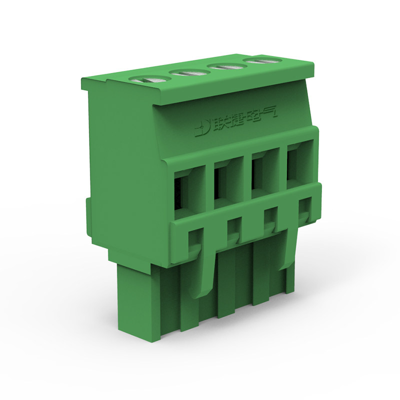 垂直进线LC2-5.08mm联捷绿色可带法兰2EDGKA/KB插拔式接线端子 - 图3